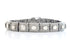 Pave Diamond & Rosecut Link Bracelet, 925 Sterling Silver Bracelet, (DBG-30)